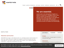 Tablet Screenshot of essentialmedia.de